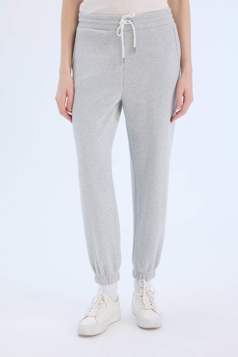 High Waist Thick Fabric Joggers