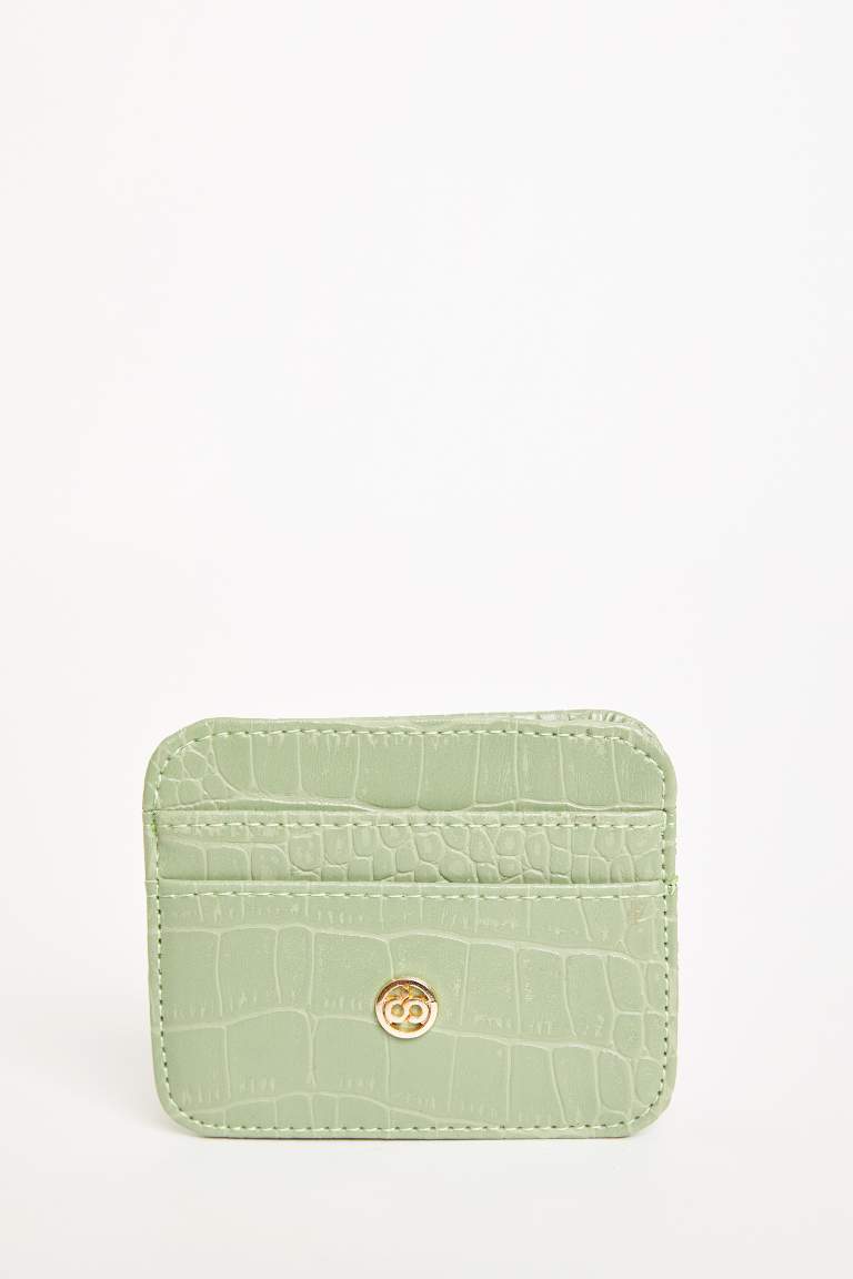 Faux Leather Card Holder