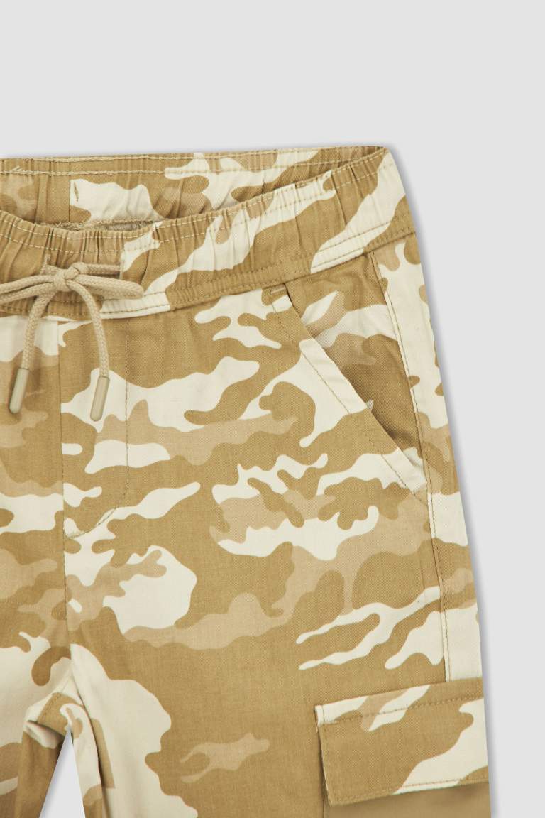 Boy Camo Printed Cargo Pocket Joggers