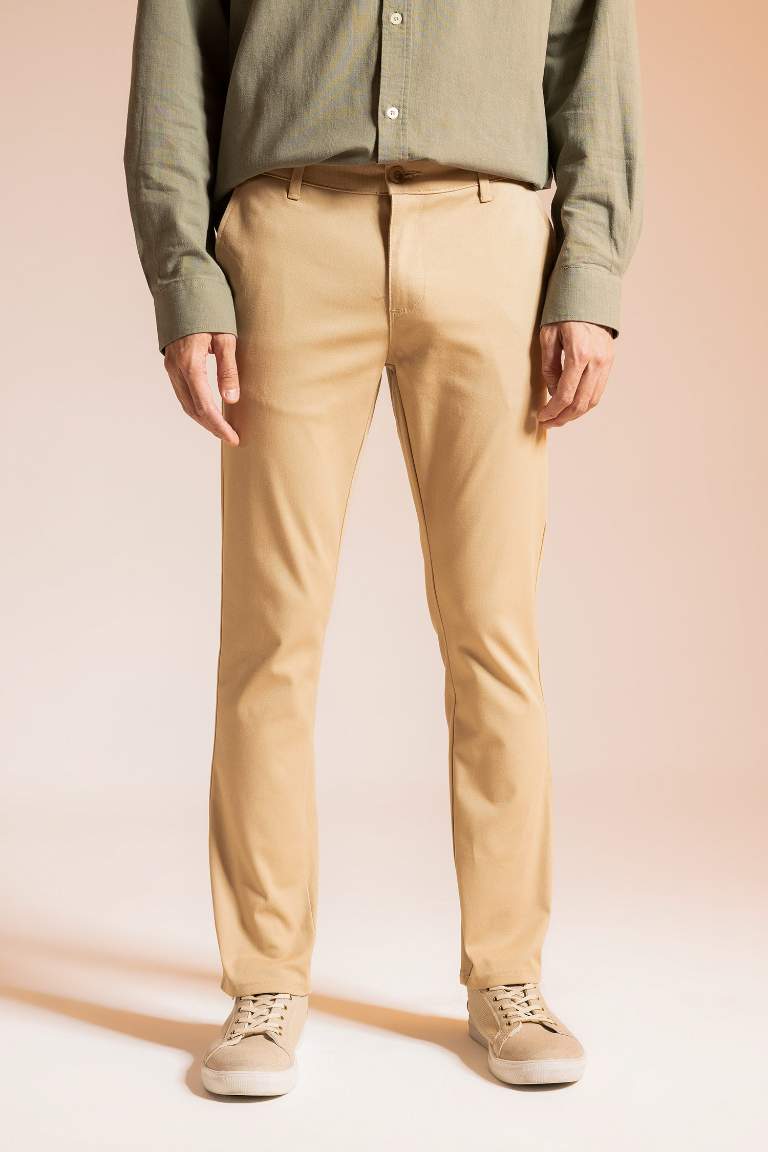 Slim Fit Chino Canvas Trousers