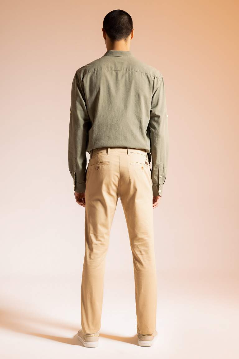 Slim Fit Chino Canvas Trousers