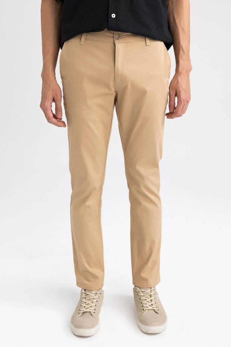 Slim Fit Chino Canvas Trousers