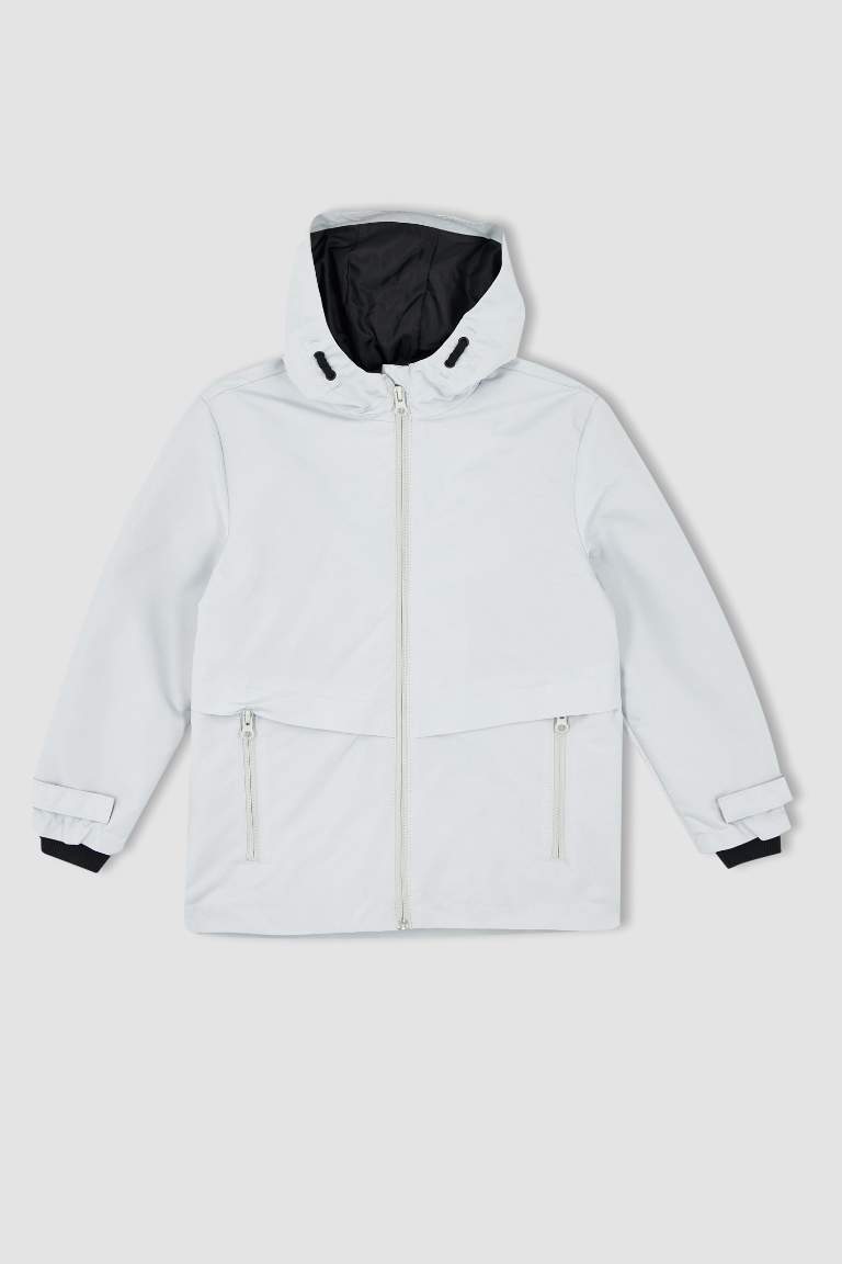 Erkek Çocuk Regular Fit Kapüşonlu Yağmurluk