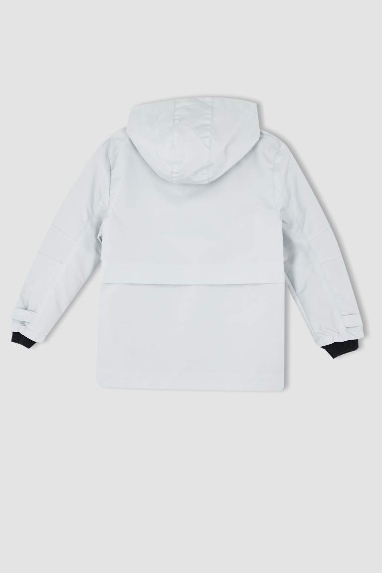 Erkek Çocuk Regular Fit Kapüşonlu Yağmurluk