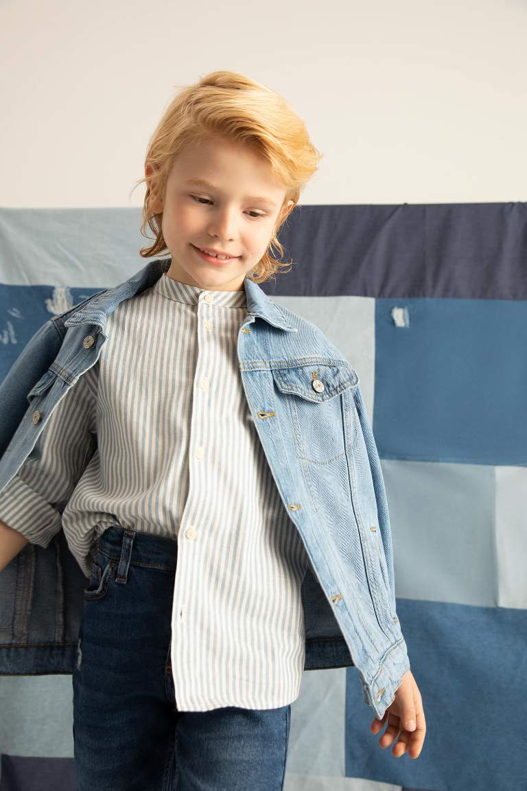 Boy Regular Fit Linen Shirt