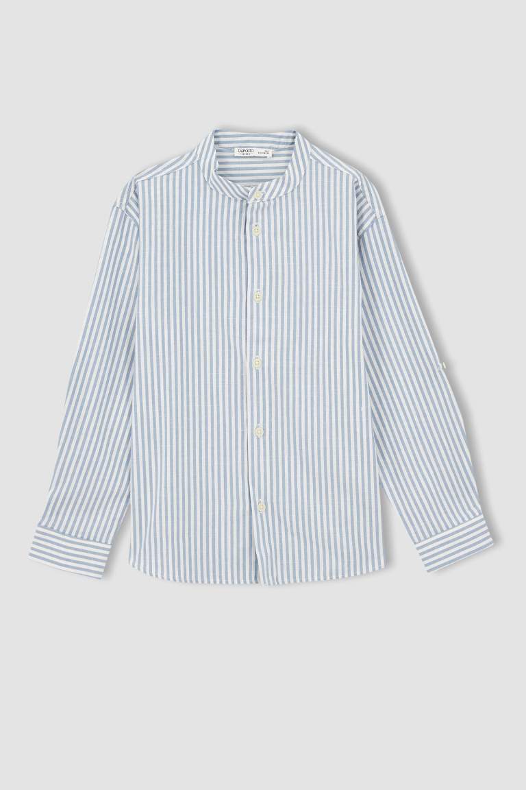 Boy Regular Fit Linen Shirt