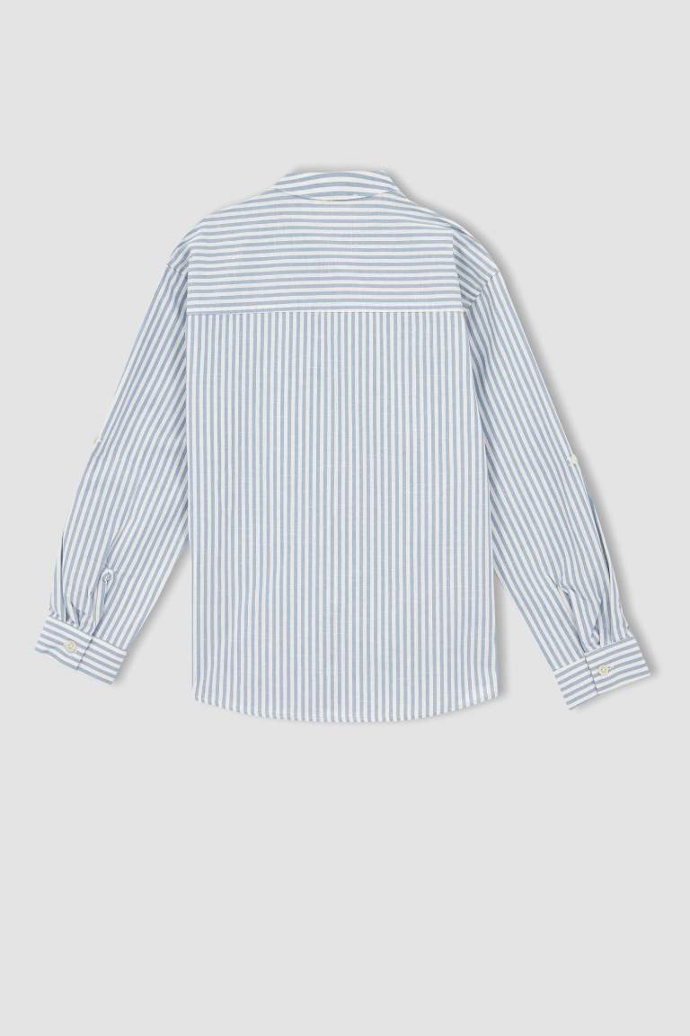 Boy Regular Fit Linen Shirt