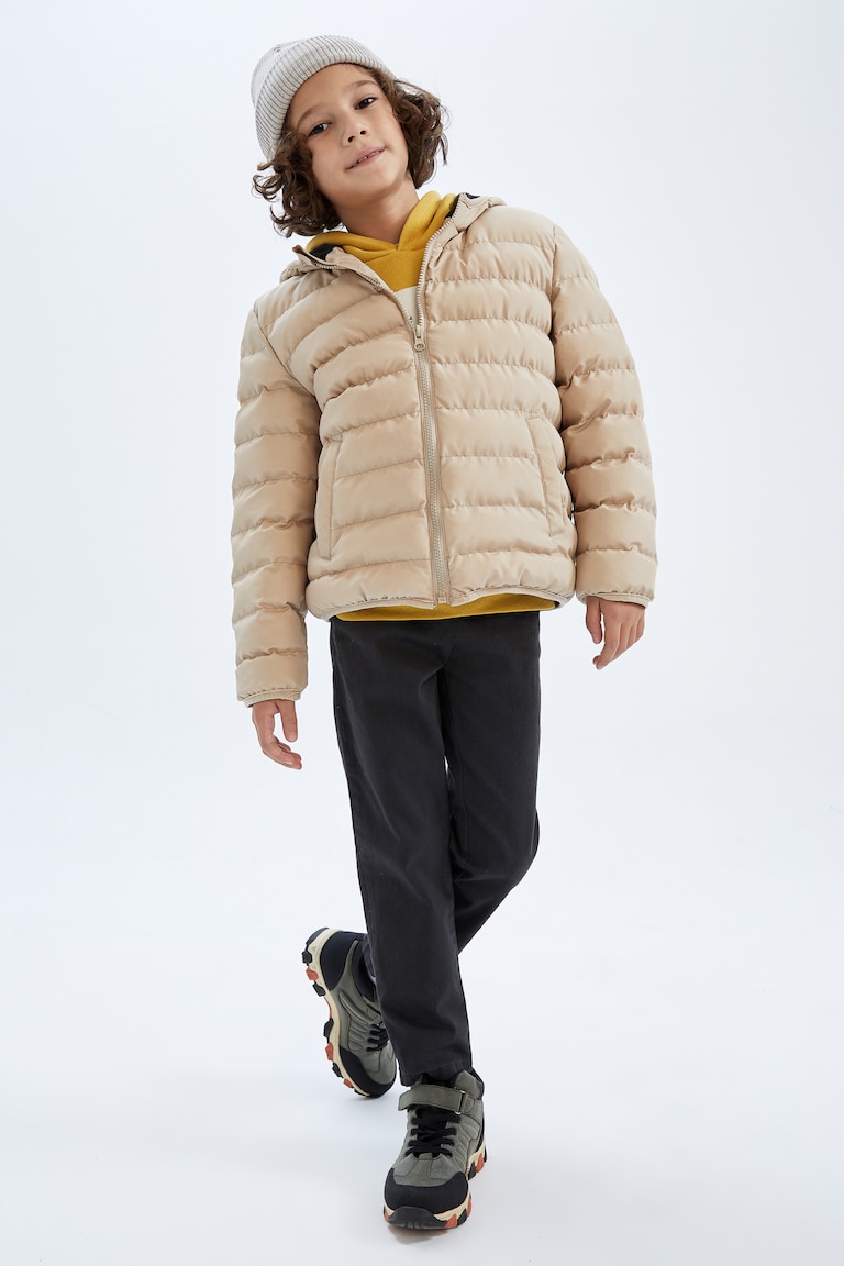 Veste Doublée Polaire Lands' End Homme Taille M (10-12) Avec Capuche - Occasion Très Bon état