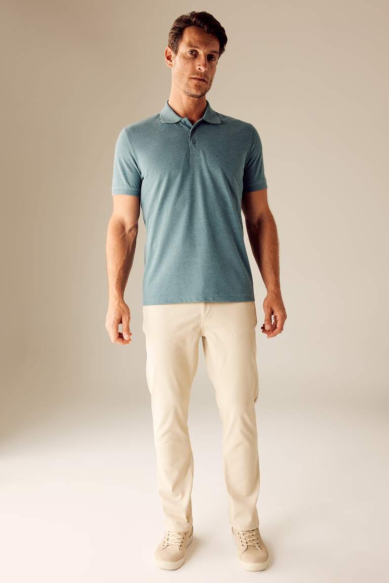 Regular Fit Chino Canvas Trousers