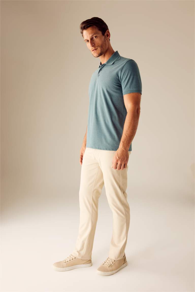 Regular Fit Chino Canvas Trousers
