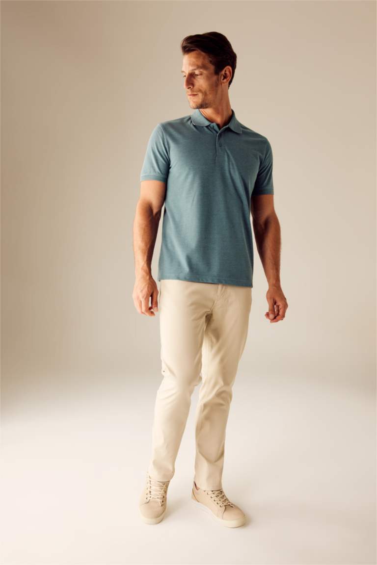 Regular Fit Chino Canvas Trousers