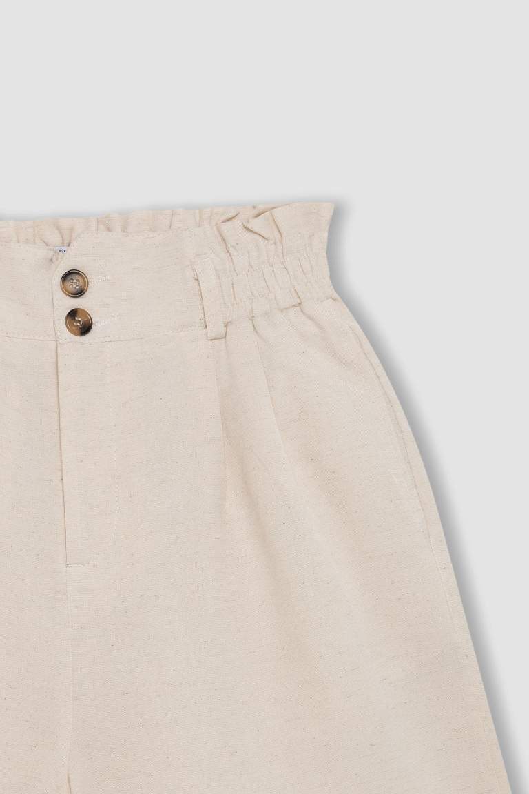 Relax Fit Paperbag Waist Shorts