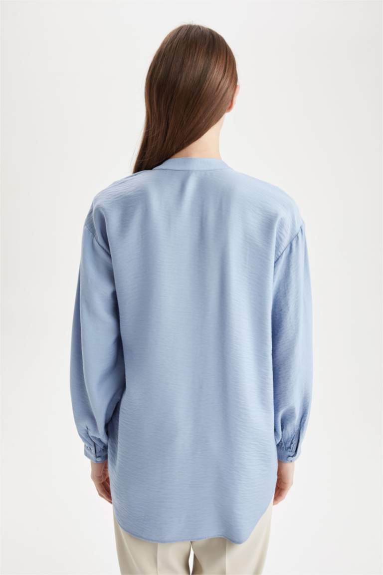 Eytino Hauts Grande Taille En Dentelle Gaufrée à Manches Longues Pour