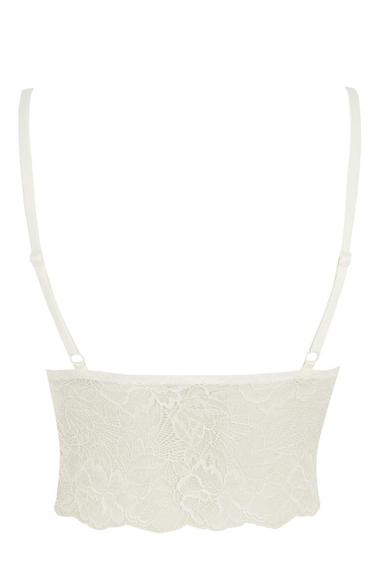 Fall in Love Dantelli Bant Detaylı Triangle Bralet