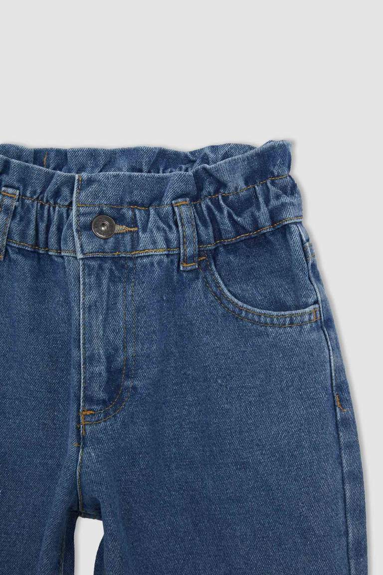 Kız Çocuk Wide Leg Geniş Paça Jean Pantolon