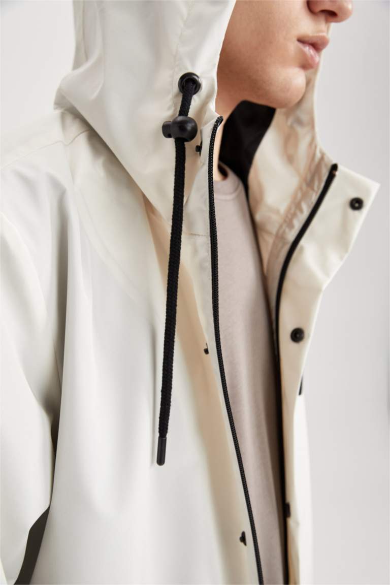 Poncho Imperméable SaphiRose Avec Capuche Et Poches Zippées - Taille Unique Unisexe - Jaune