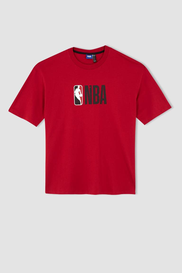 DeFactoFit NBA Regular Fit Bisiklet Yaka Kısa Kollu Tişört