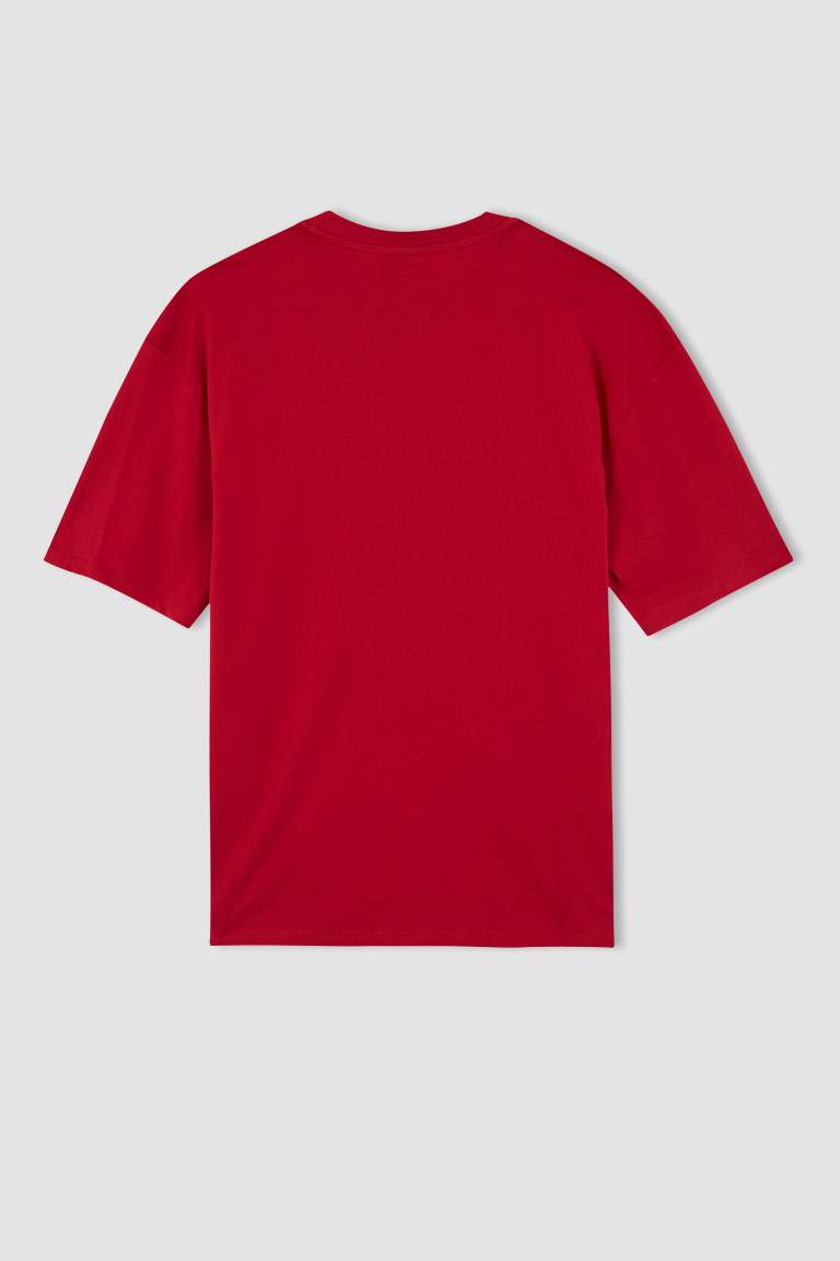 DeFactoFit NBA Regular Fit Bisiklet Yaka Kısa Kollu Tişört