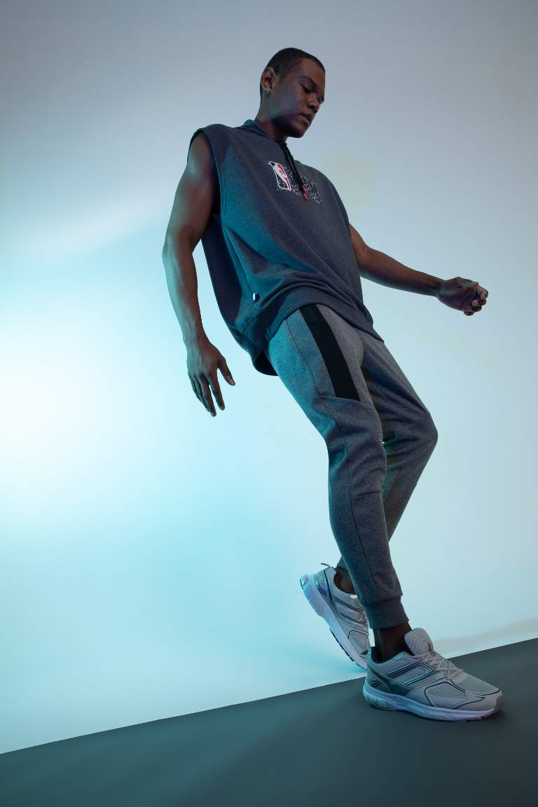 Slim Fit NBA Printed Ruched Joggers