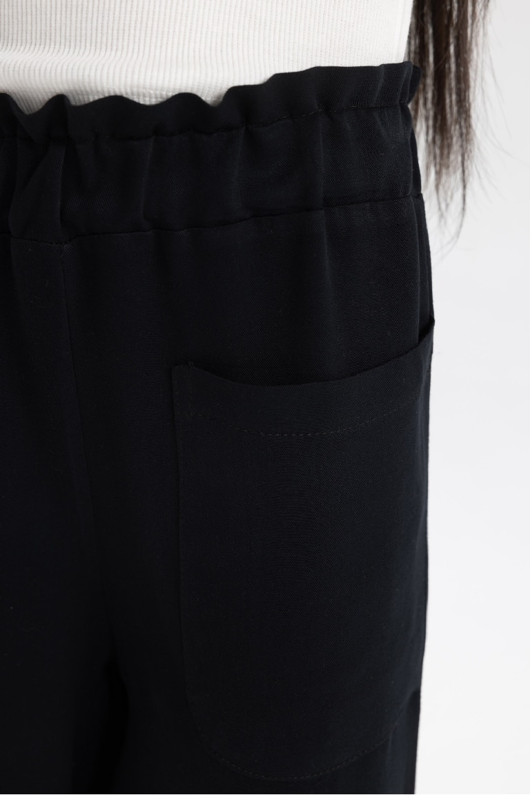 Girl Wide Leg Viscose Trousers