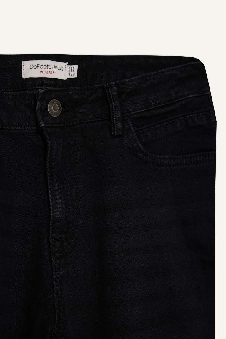 Pantalon Jean Sergio à taille normale et jambes droites coupe régulière