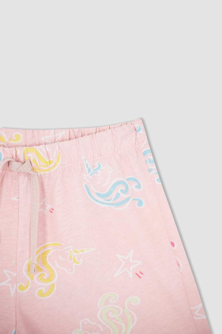 Girl Short Sleeve Printed Mini Pyjama Set