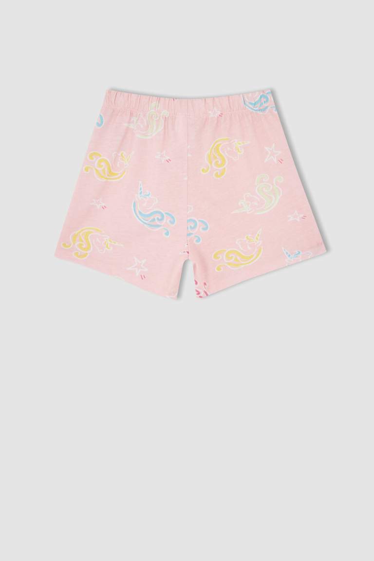 Girl Short Sleeve Printed Mini Pyjama Set
