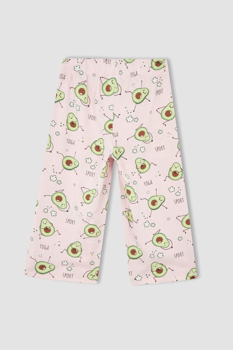 Girl Short Sleeve Avocado Print Pyjama Set