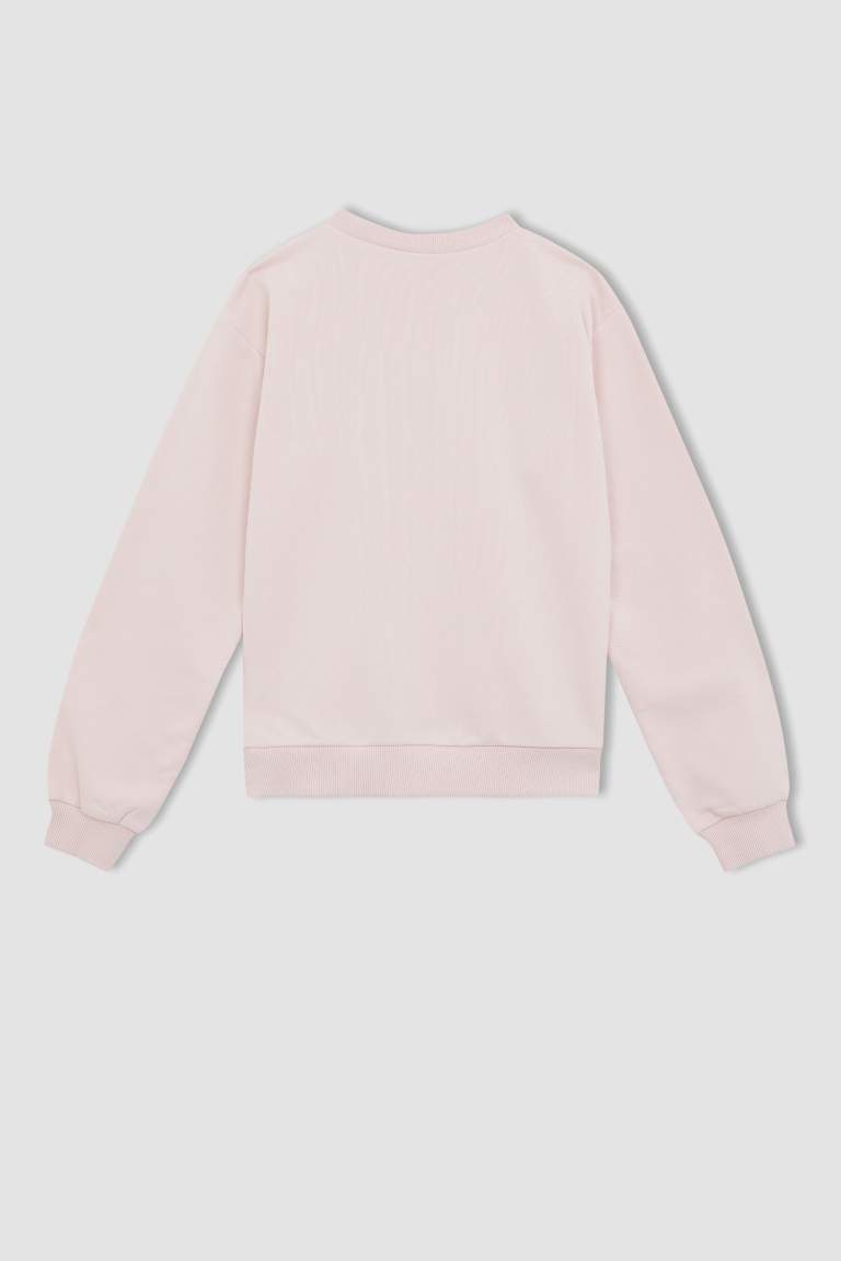 Kız Çocuk Barbie Sweatshirt Tayt Takım