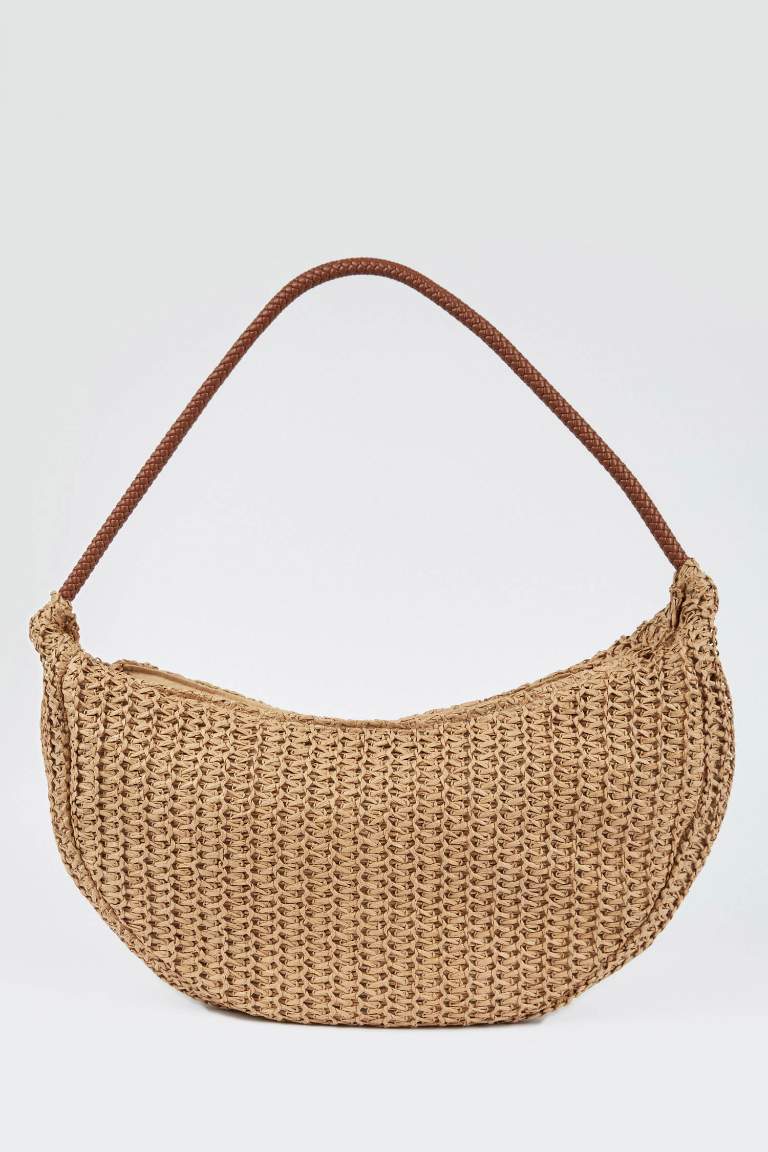 Women's Large Straw Crossbody Bag
