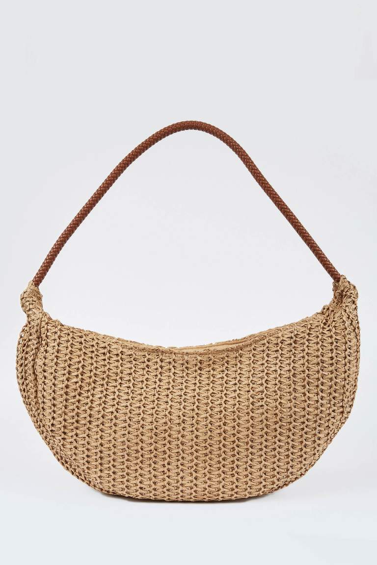 Women's Large Straw Crossbody Bag