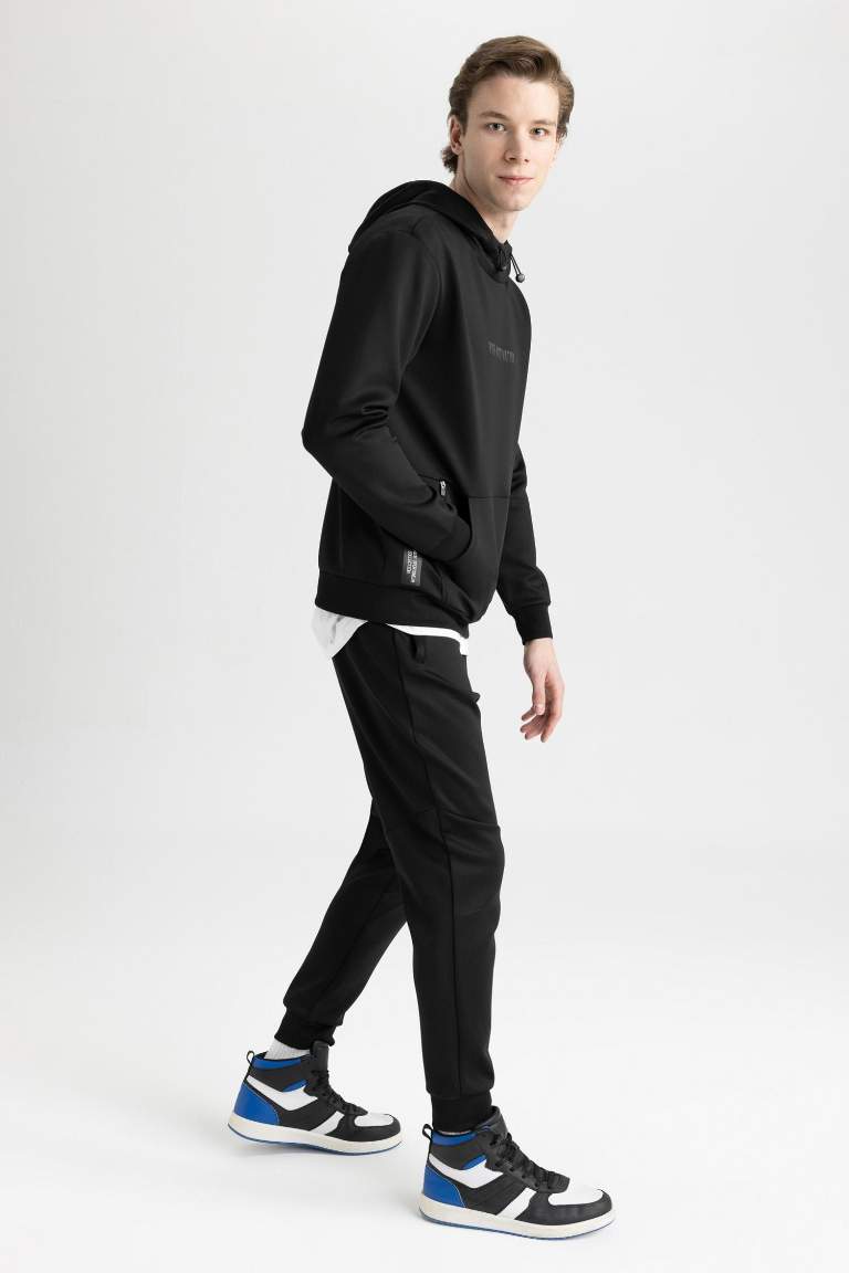 DeFactoFit Slim Fit Scuba Dalgıç Kumaşı İnce Jogger Eşofman Altı