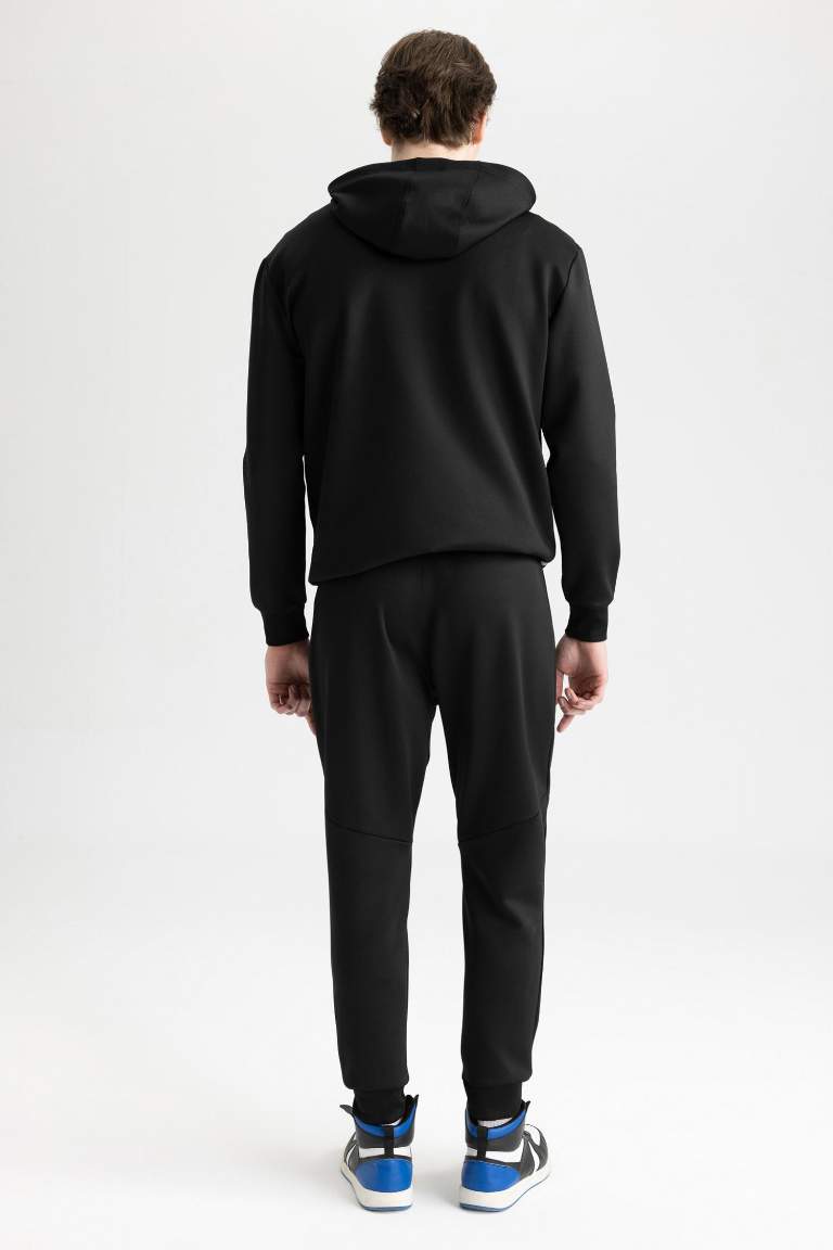 DeFactoFit Slim Fit Scuba Dalgıç Kumaşı İnce Jogger Eşofman Altı