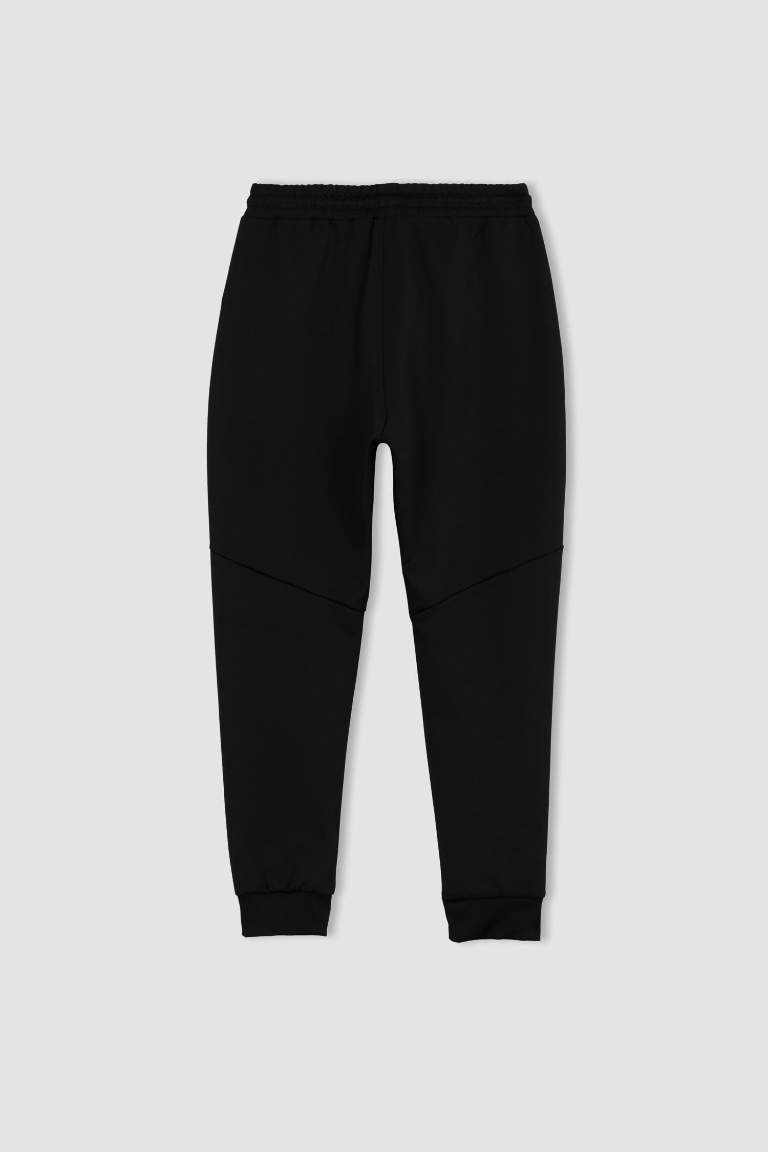 DeFactoFit Slim Fit Scuba Dalgıç Kumaşı İnce Jogger Eşofman Altı