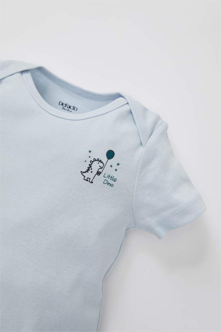 Nouveau-né Bébé Garçon Imprimé Dinosaure Body Sans Manches & Chapeau