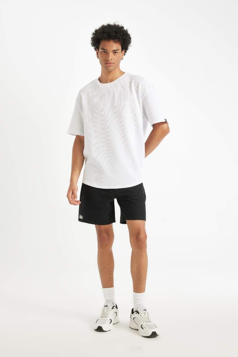 Slim Fit Super Skinny Hem Shorts