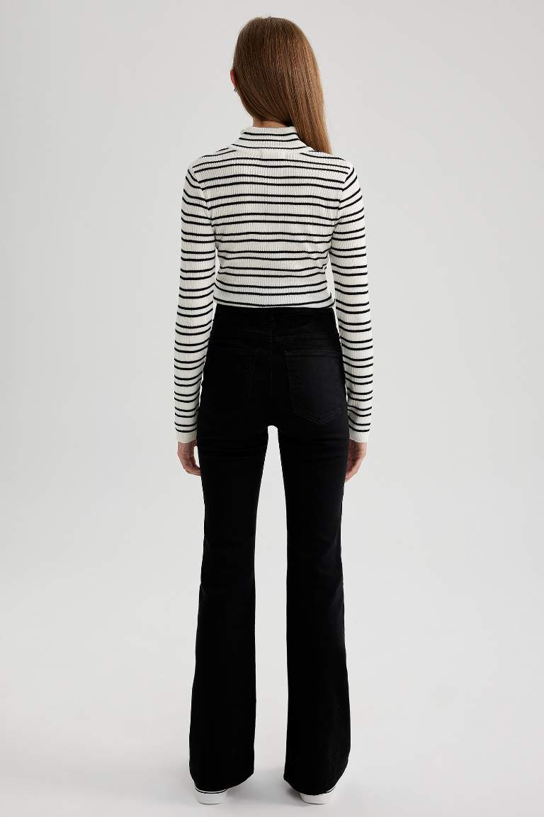 Flare Fit İspanyol Paça Gabardin Pantolon