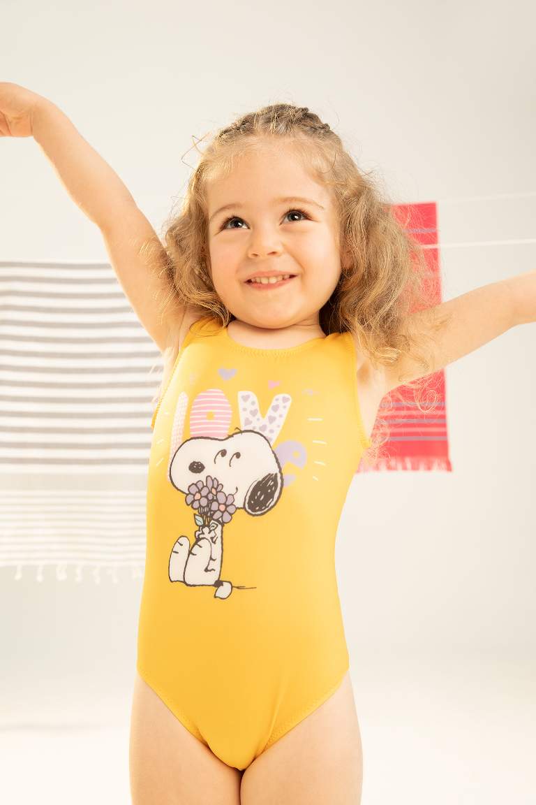 Snoopy مايوه سباحة بناتي مرخص من