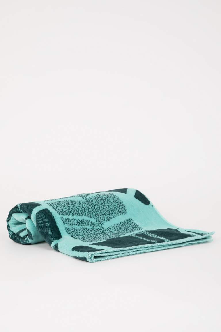 Man Patterned Cotton Beach Towel