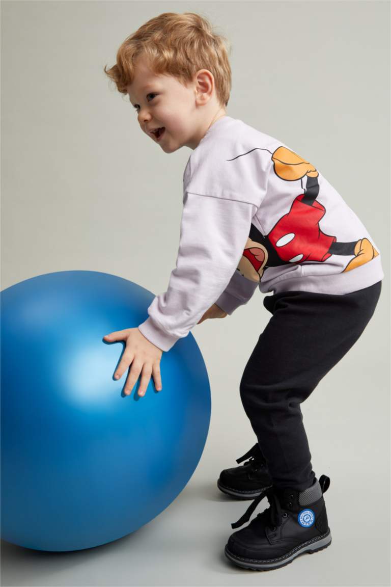 Erkek Bebek Mickey Mouse Pamuklu 2'li Takım