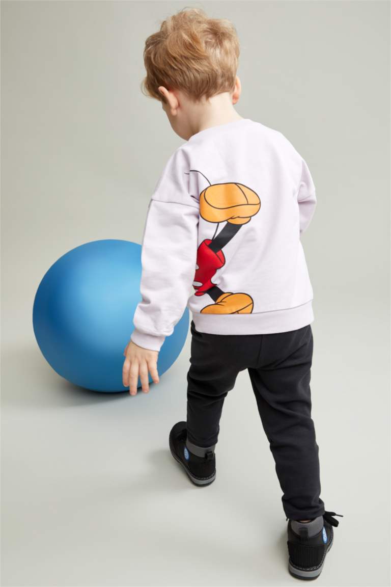 Erkek Bebek Mickey Mouse Pamuklu 2'li Takım