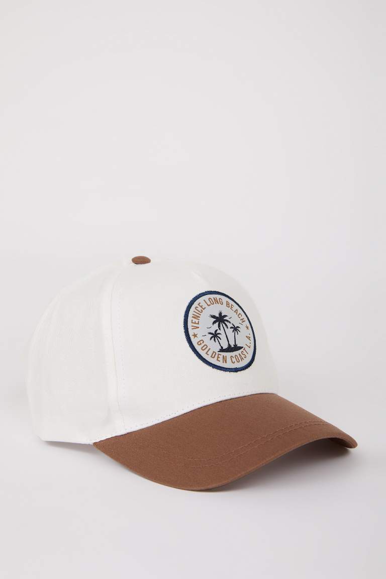 Boy Color Block Cotton Cap