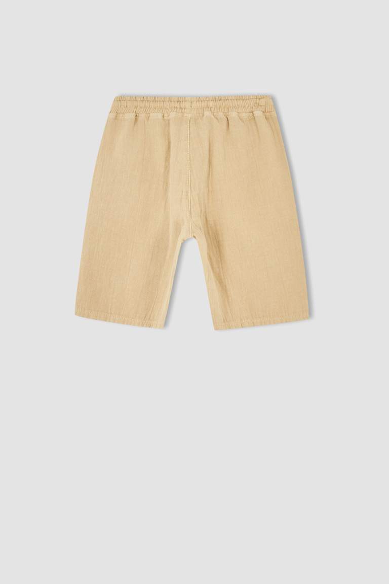 Boy Tie Waist Mini Bermuda Short