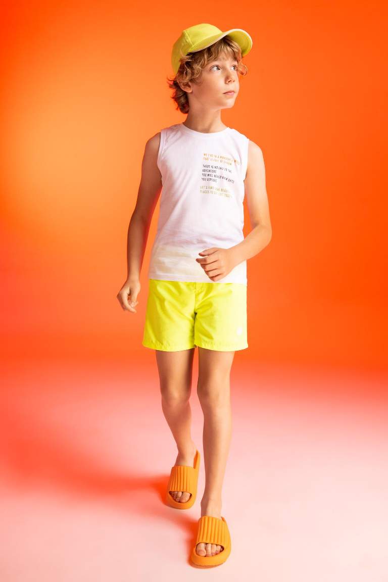 Boy Crew Neck Without Sleeve T-Shirt