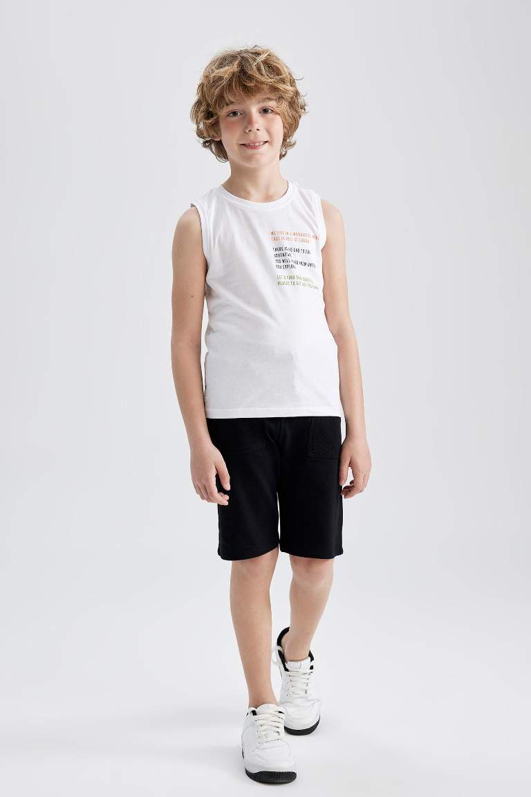 Boy Crew Neck Without Sleeve T-Shirt