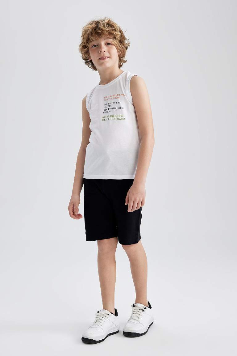 Boy Crew Neck Without Sleeve T-Shirt