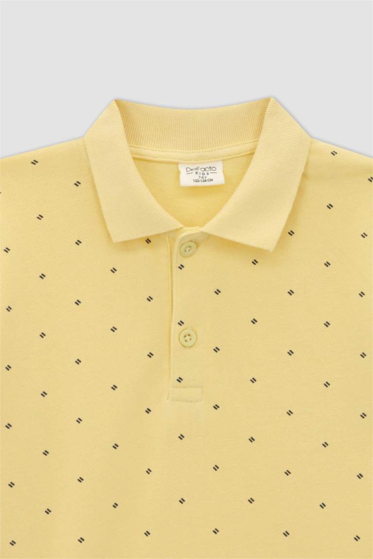 Mayoral Beige Polka Dot Print T-Shirt main image 1