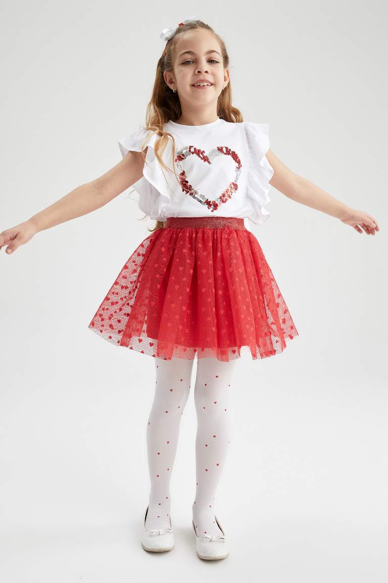 Girl Red Tutu Skirt