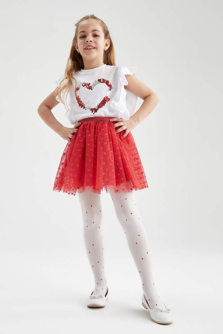Girl Red Tutu Skirt