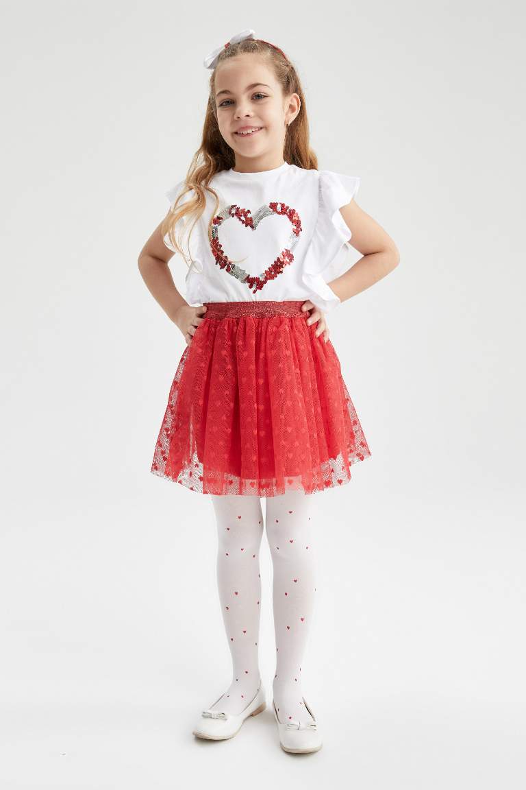 Girl Red Tutu Skirt